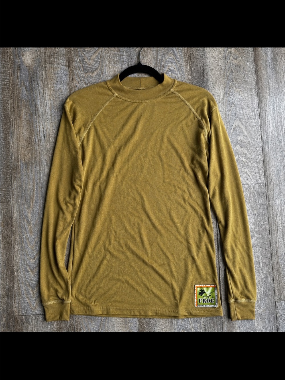 USMC Frog Flame Resistant Long Sleeve Combat Shirt Brown Size Medium